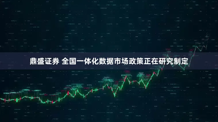 鼎盛证券 全国一体化数据市场政策正在研究制定